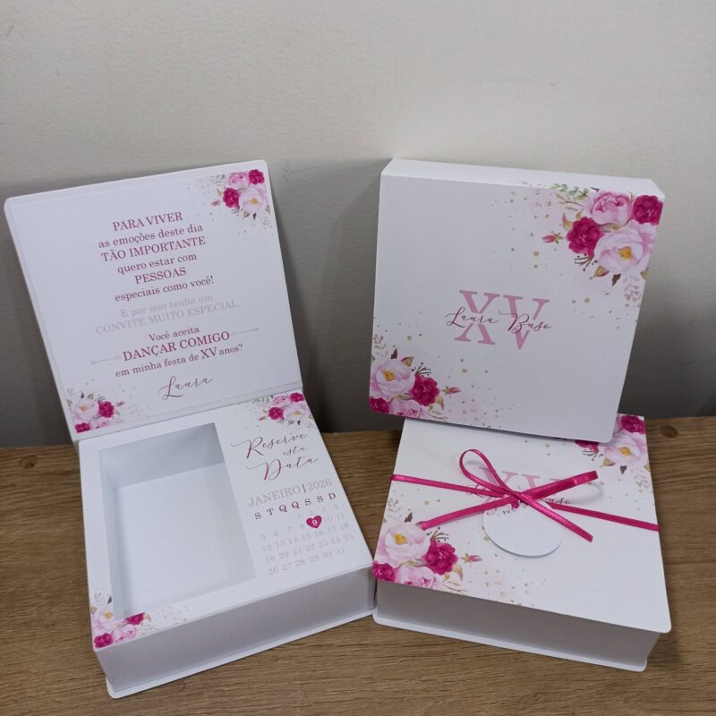 Caixa Debutante 12x12x3cm