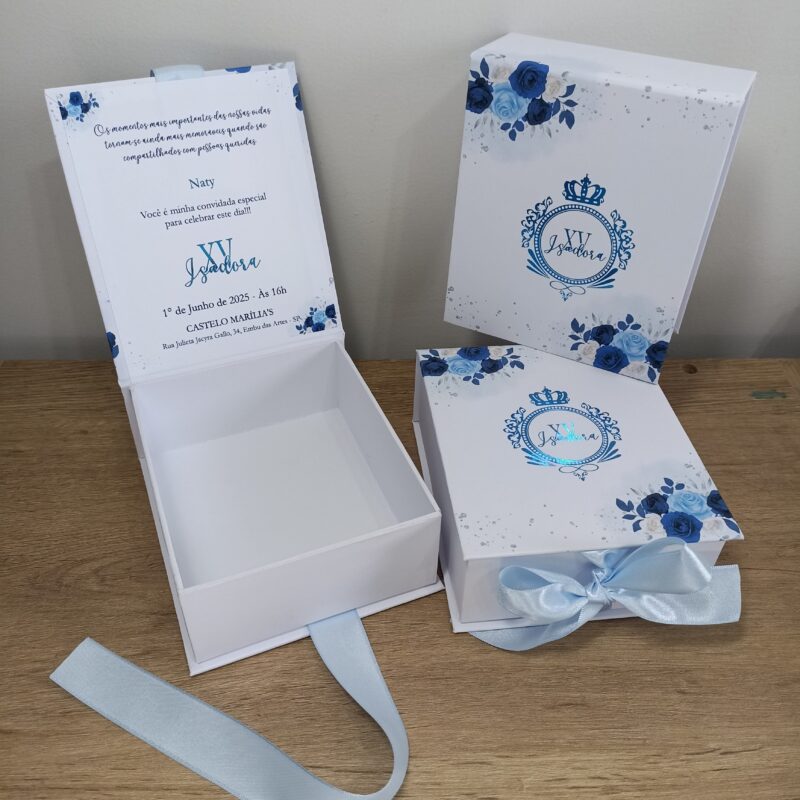 Caixa 15 anos Cartonada 14x12x5cm